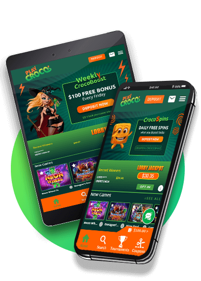 Play Croco Casino on your mobile phone